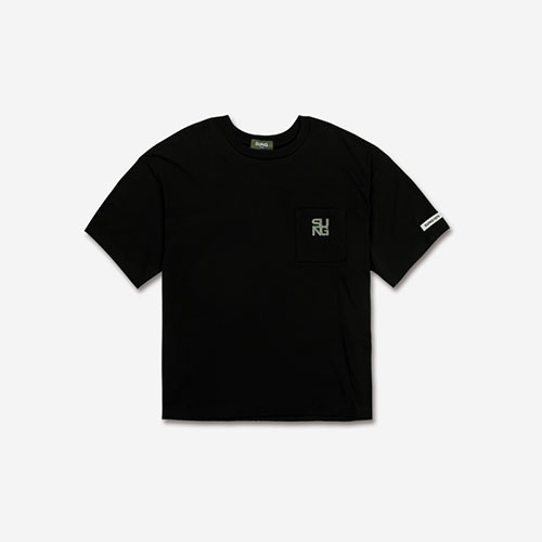 SUNG1975  포켓 로고 티셔츠 [블랙] / ONE SIZE [추성훈 패션 옷 사장님귀]