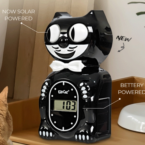 Kit-Cat Klock 킷캣클락 태양광 알람 디지털 시계