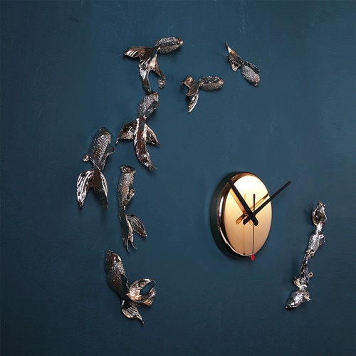 HAOSHI Goldfish X CLOCK - Black Gold 하오시 골드피쉬 벽시계 - 블랙골드 에디션