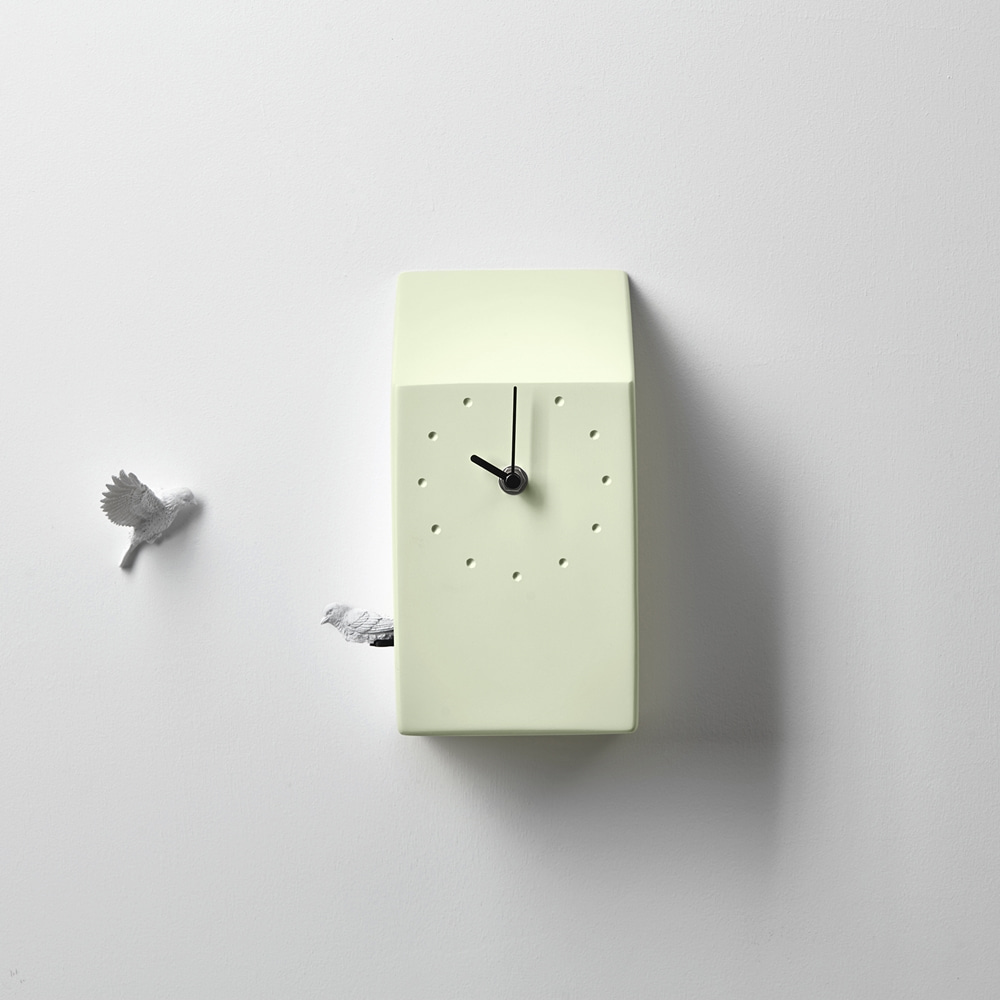 HAOSHI Cuckoo X CLOCK - Home (Green) 하오시 쿠쿠 벽시계 - 홈 (그린)
